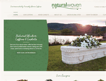 Tablet Screenshot of naturalwovencoffins.co.uk
